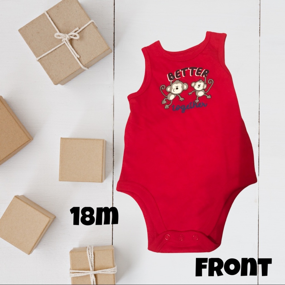 Red onsie unisex 18m